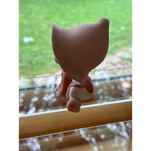 Vintage Homco Ceramic Pixie Elf Figurine Tabletop Sitter - Picture 4 of 5